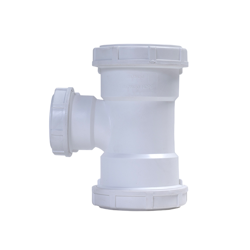 异径顺水三通丨HDPE螺旋压盖静音管